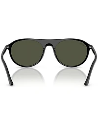 Ray-Ban Unisex RB2215 56mm Round Sunglasses