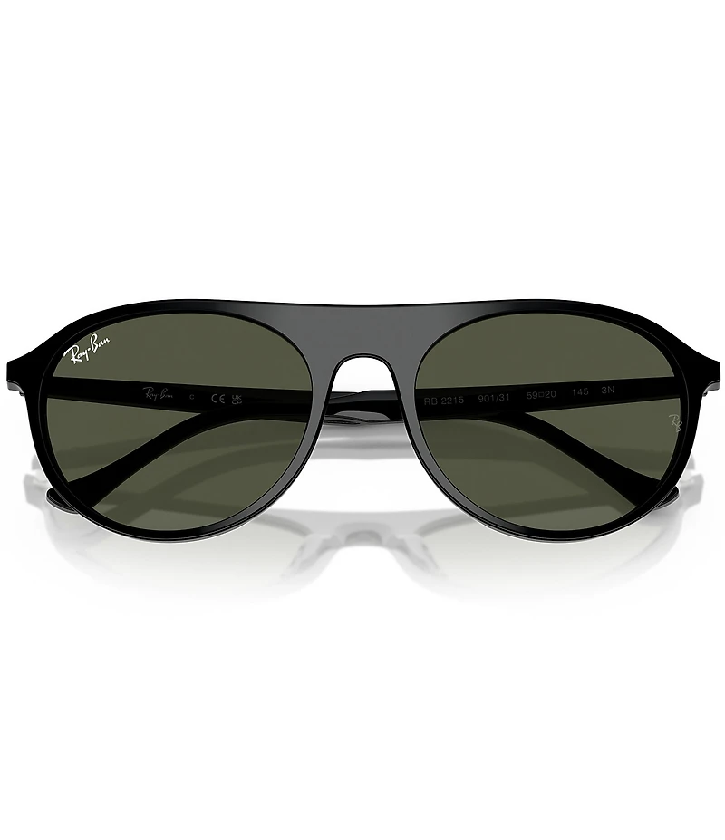 Ray-Ban Unisex RB2215 56mm Round Sunglasses