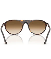 Ray-Ban Unisex RB2215 56mm Round Sunglasses