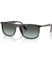 Ray-Ban Men's RB2216F 61mm Havana Rectangular Sunglasses