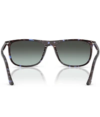 Ray-Ban Men's RB2216F 61mm Havana Rectangular Sunglasses