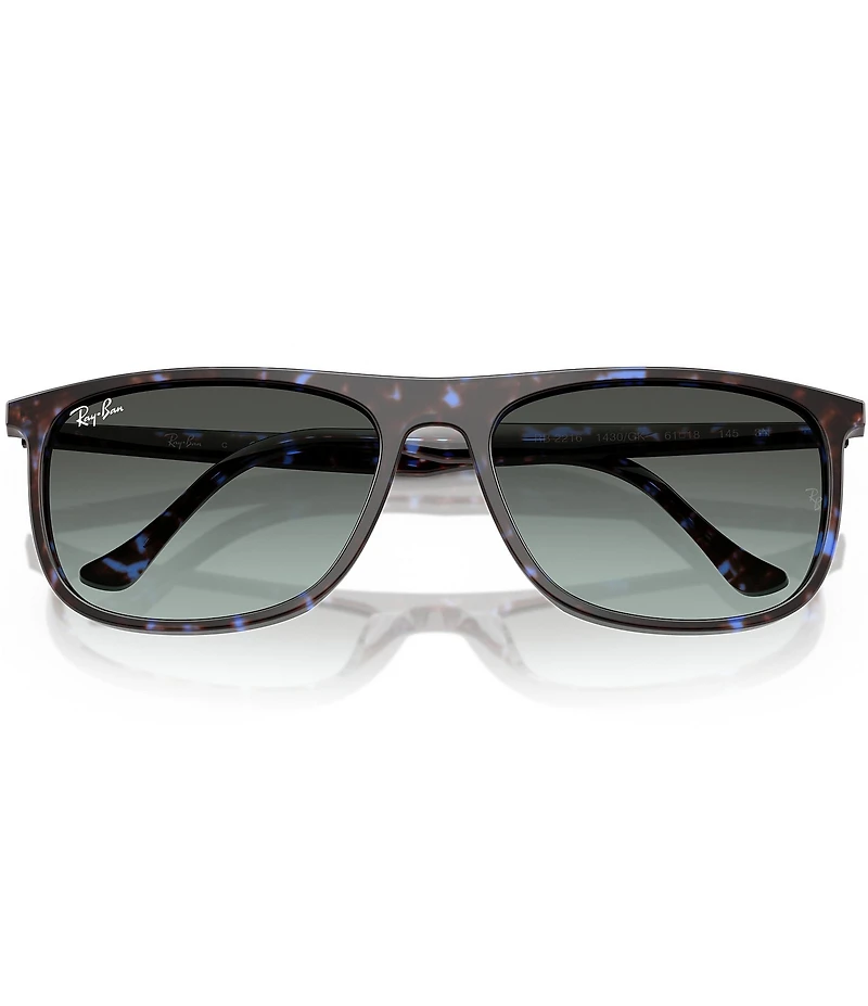 Ray-Ban Men's RB2216F 61mm Havana Rectangular Sunglasses