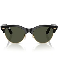 Ray-Ban Men's RB2341 Clubmaster Way 54mm Round Sunglasses