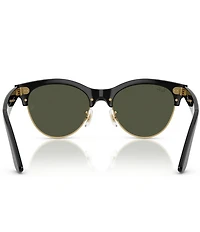 Ray-Ban Men's RB2341 Clubmaster Way 54mm Round Sunglasses