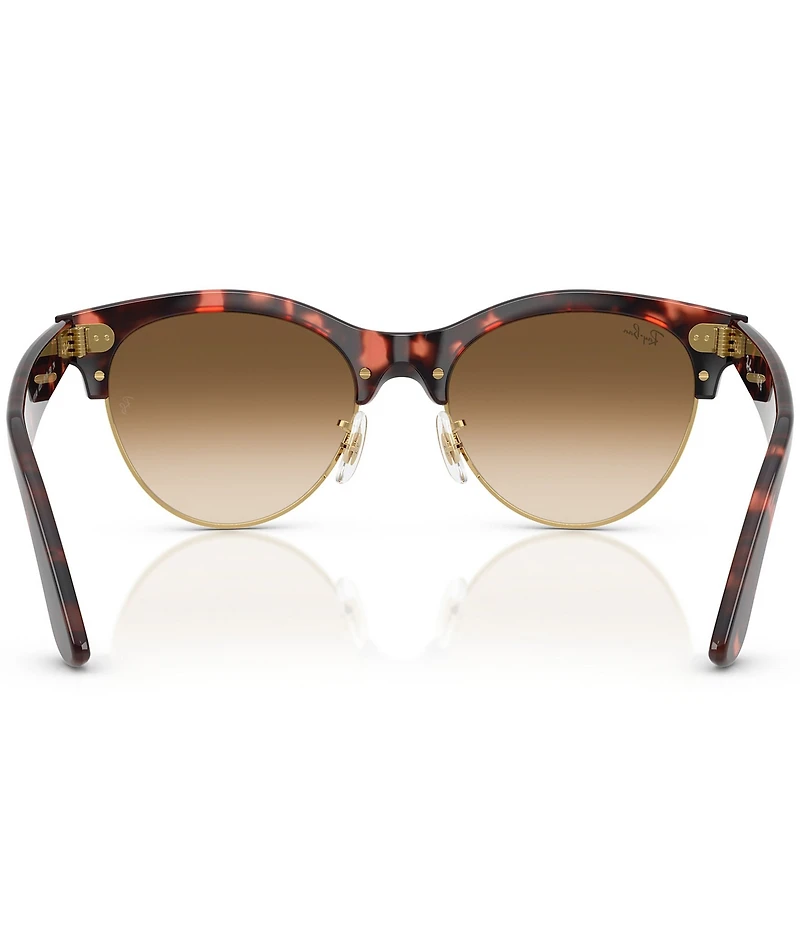 Ray-Ban Men's RB2341 Clubmaster Way Tortoise 54mm Round Sunglasses