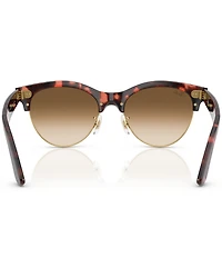 Ray-Ban Men's RB2341 Clubmaster Way Tortoise 54mm Round Sunglasses