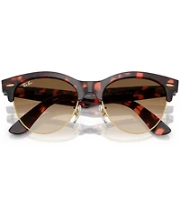 Ray-Ban Men's RB2341 Clubmaster Way Tortoise 54mm Round Sunglasses