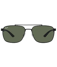 Ray-Ban Men's RB3701 59mm Rectangle Sunglasses