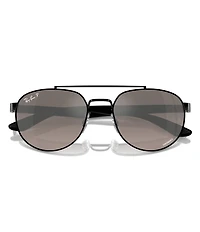 Ray-Ban Men's RB3736CH 56mm Irregular Polarized Sunglasses