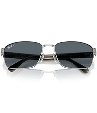 Ray-Ban Men's RB3750 62mm Square Sunglasses