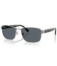 Ray-Ban Men's RB3750 62mm Square Sunglasses