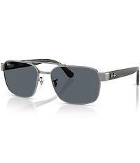 Ray-Ban Men's RB3751 58mm Square Sunglasses