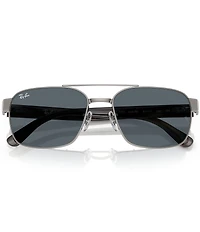 Ray-Ban Men's RB3751 58mm Square Sunglasses