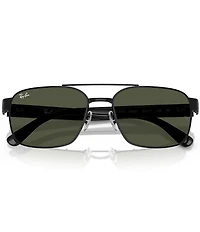 Ray-Ban Men's RB3751 58mm Square Sunglasses