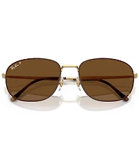 Ray-Ban Men's RB3754 60mm Polarized Pillow Sunglasses