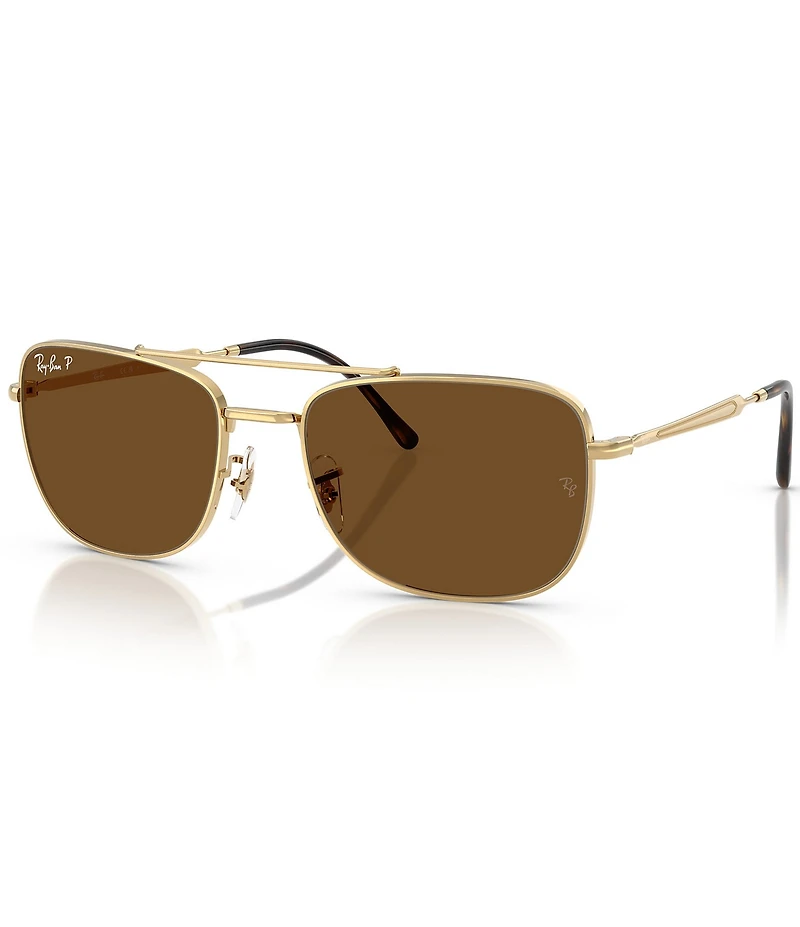 Ray-Ban Men's RB3755 62mm Polarized Aviator Sunglasses