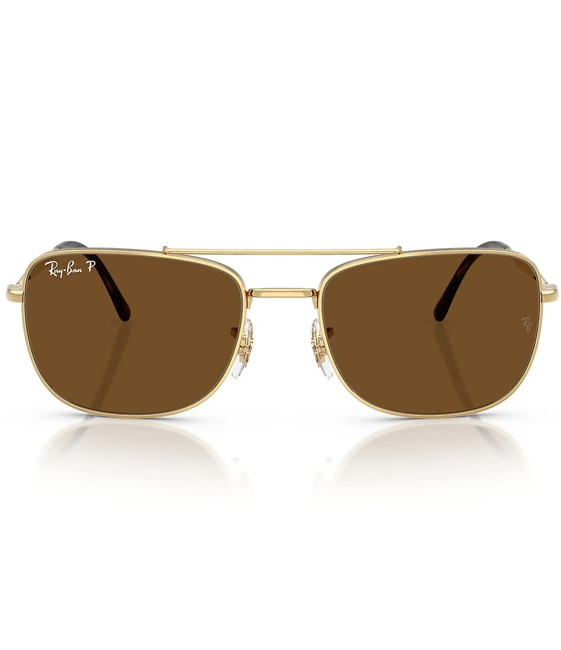 Ray-Ban Men's RB3755 62mm Polarized Aviator Sunglasses