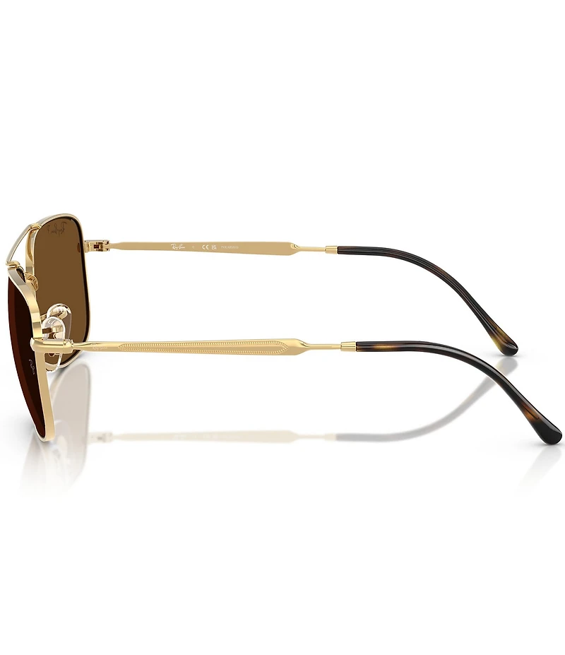 Ray-Ban Men's RB3755 62mm Polarized Aviator Sunglasses