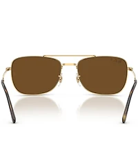 Ray-Ban Men's RB3755 62mm Polarized Aviator Sunglasses