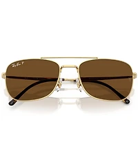 Ray-Ban Men's RB3755 62mm Polarized Aviator Sunglasses