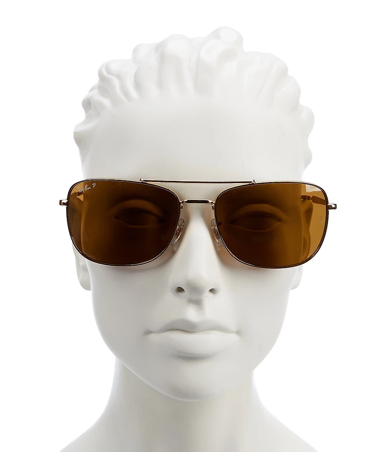 Ray-Ban Unisex RB3755 62mm Polarized Aviator Sunglasses