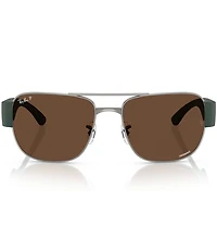Ray-Ban Men's RB3756 56mm Polarized Square Sunglasses