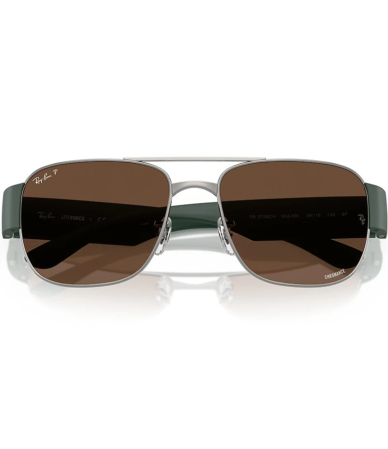 Ray-Ban Men's RB3756 56mm Polarized Square Sunglasses