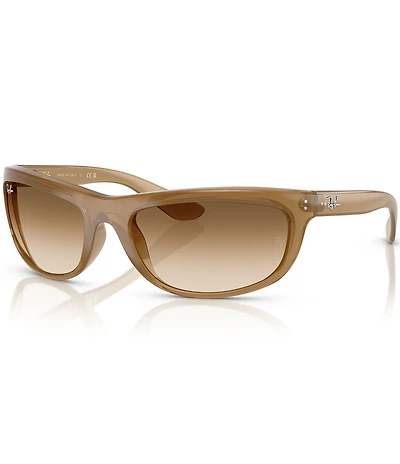 Ray-Ban Men's RB4089 Balorama 62mm Rectangle Sunglasses