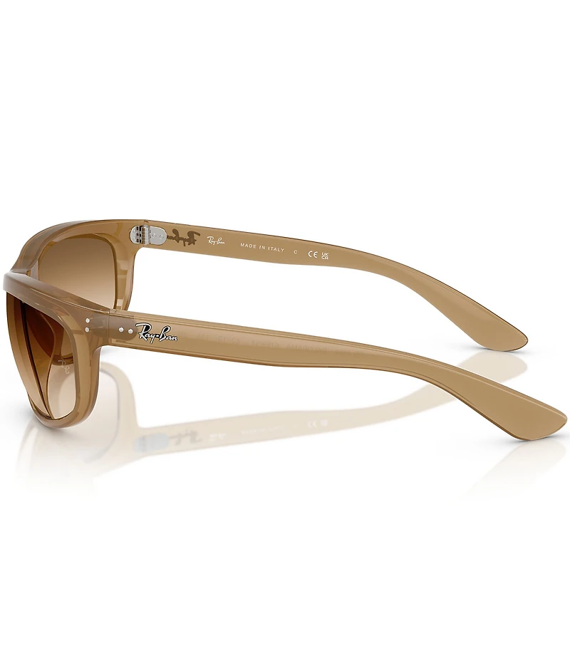 Ray-Ban Men's RB4089 Balorama 62mm Rectangle Sunglasses