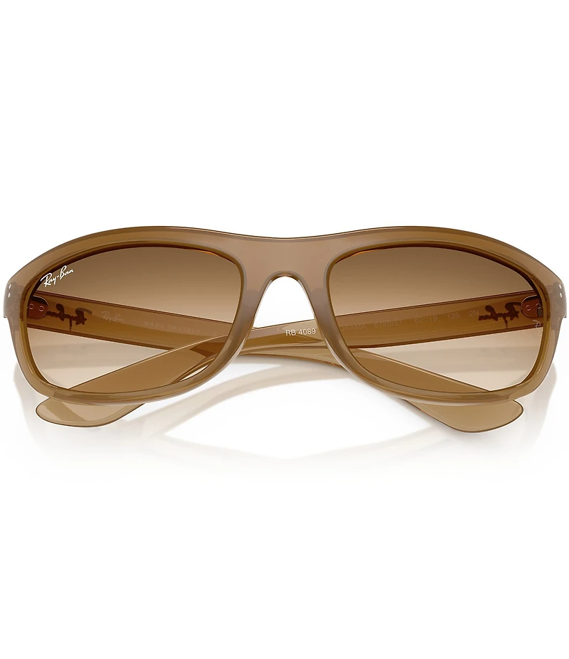 Ray-Ban Men's RB4089 Balorama 62mm Rectangle Sunglasses