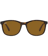 Ray-Ban Men's Rb4374 Havana 56mm Square Sunglasses