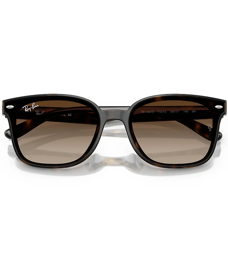 Ray-Ban Unisex RB4461D 64mm Rectangle Sunglasses