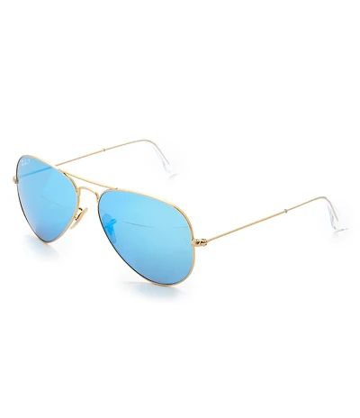 Ray-Ban Unisex Rb3025 58mm Aviator Polarized Sunglasses