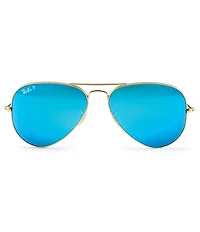 Ray-Ban Unisex Rb3025 58mm Aviator Polarized Sunglasses