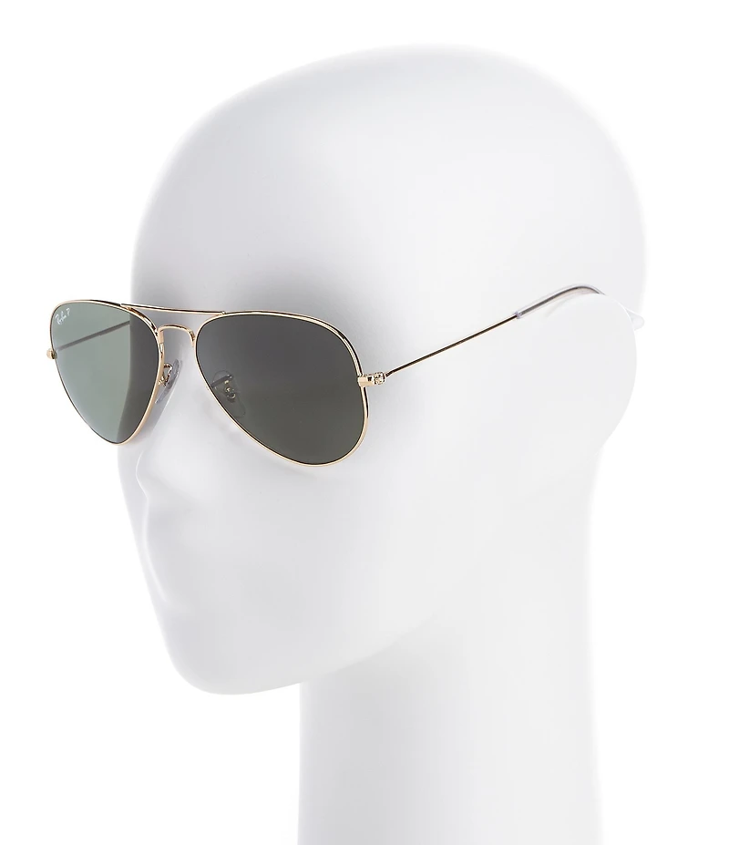 Ray-Ban Unisex Polarized Metal UV Protection Aviator Sunglasses
