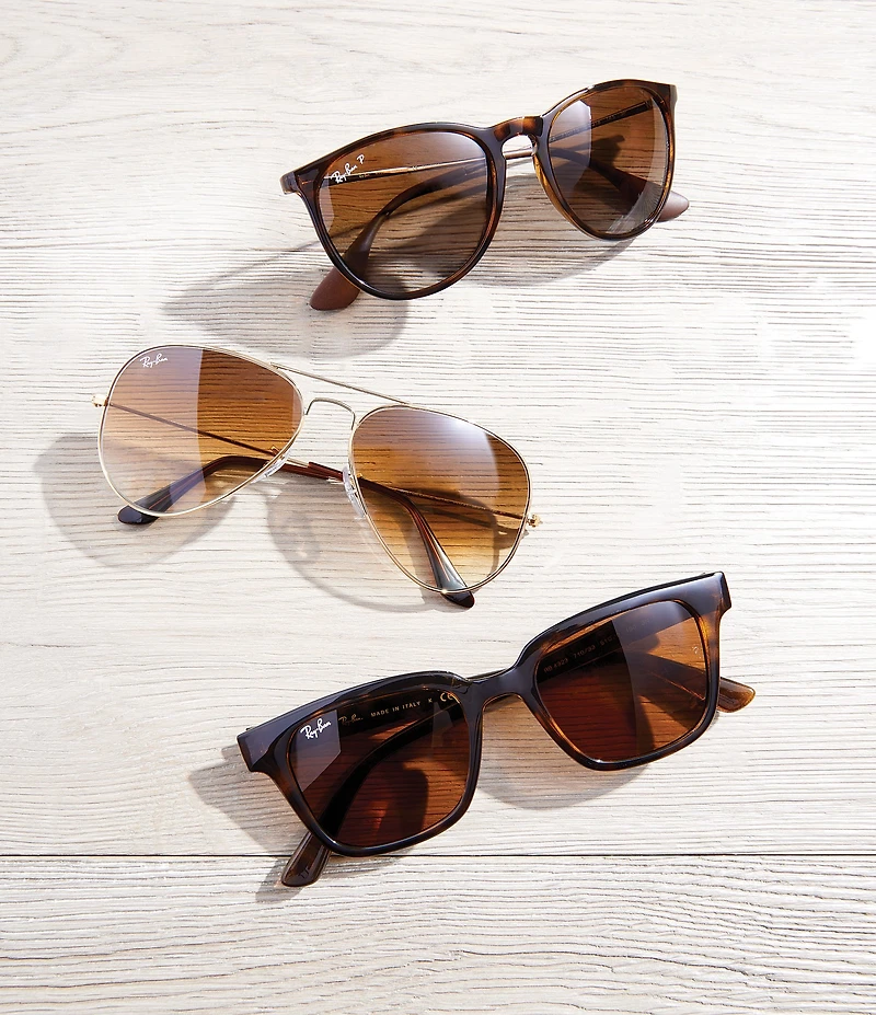 Ray-Ban Unisex Polarized Metal UV Protection Aviator Sunglasses