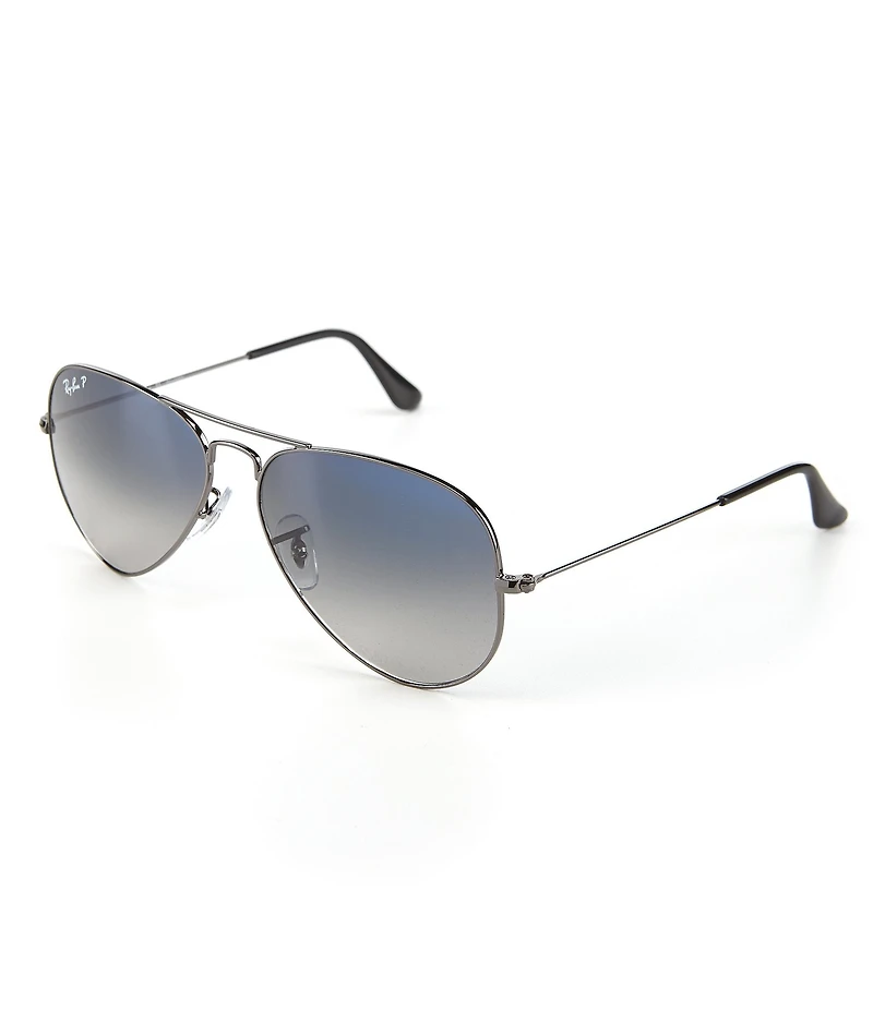Ray-Ban Unisex Polarized Metal UV Protection Aviator Sunglasses