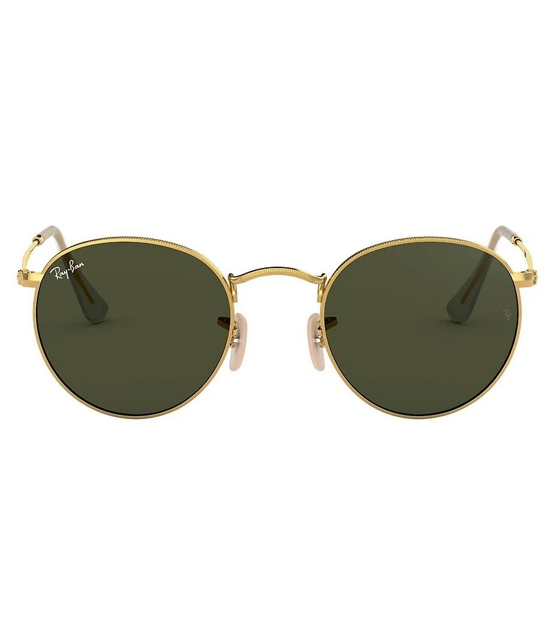 Ray-Ban Round Metal 50mm Gold Frame Sunglasses