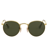 Ray-Ban Round Metal 50mm Gold Frame Sunglasses