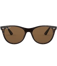 Ray-Ban Unisex 0RB2185 55mm Havana Round Polarized Sunglasses