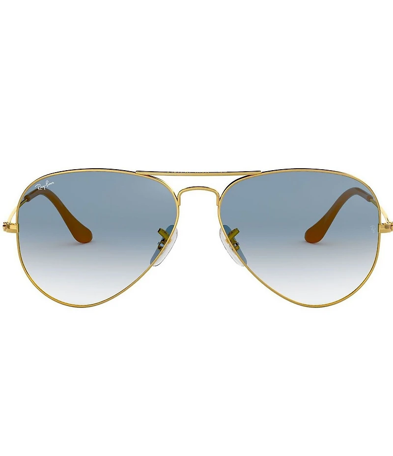 Ray-Ban Unisex 0RB3025 55mm Gold Frame Aviator Sunglasses