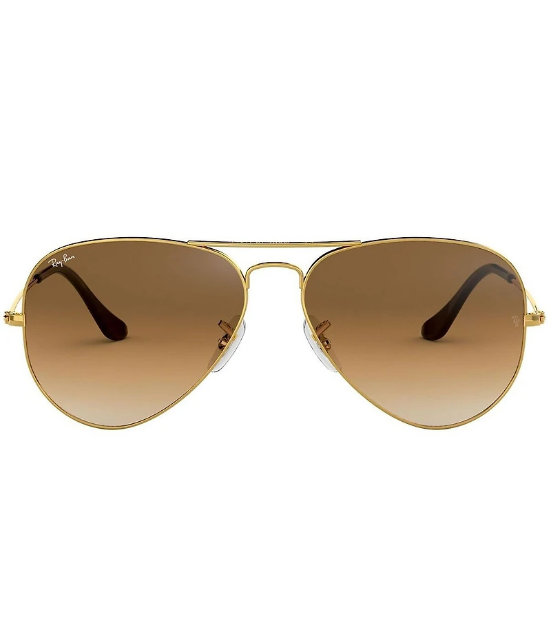 Ray-Ban Unisex 0RB3025 55mm Gold Frame Aviator Sunglasses