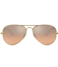 Ray-Ban Unisex 0RB3025 55mm Aviator Sunglasses