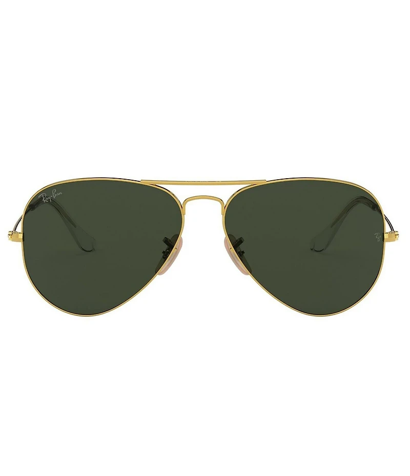 Ray-Ban Unisex 0RB3025 58mm Gold Frame Aviator Sunglasses