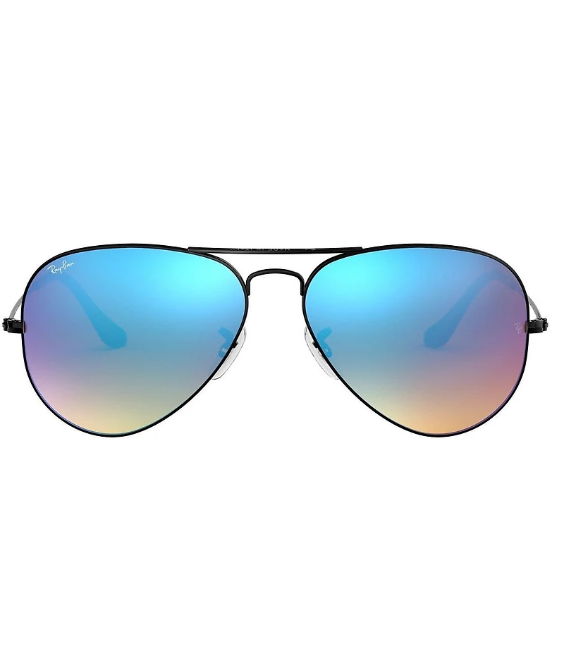 Ray-Ban Unisex 0RB3025 58mm Mirrored Aviator Sunglasses