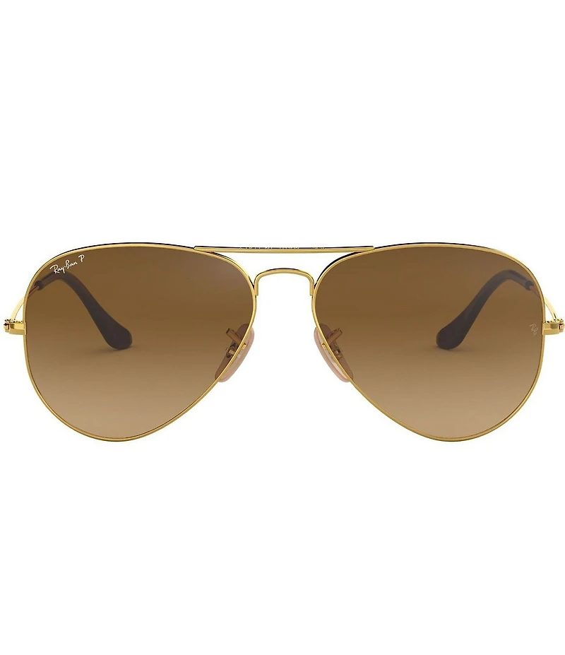 Ray-Ban Unisex 0RB3025 58mm Polarized Aviator Sunglasses