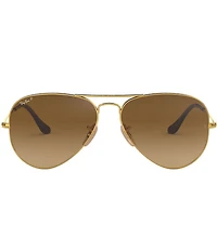 Ray-Ban Unisex 0RB3025 58mm Polarized Aviator Sunglasses