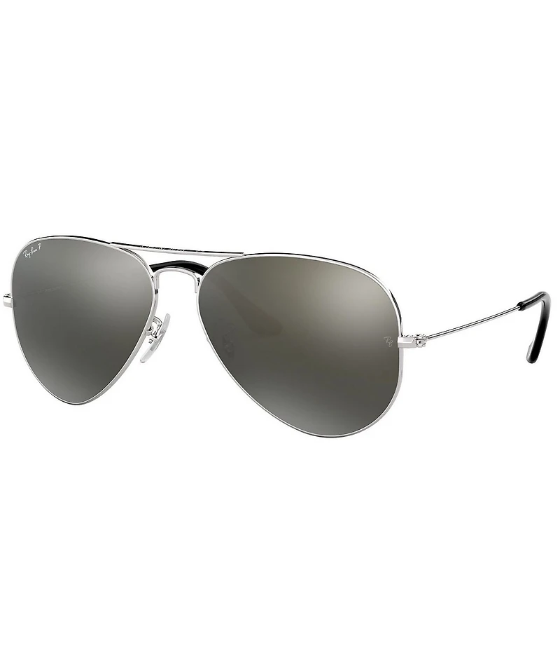 Ray-Ban Unisex 0RB3025 58mm Polarized Aviator Sunglasses