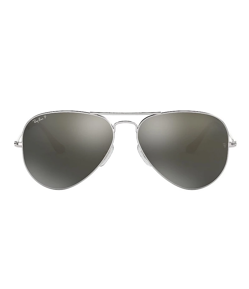 Ray-Ban Unisex 0RB3025 58mm Polarized Aviator Sunglasses
