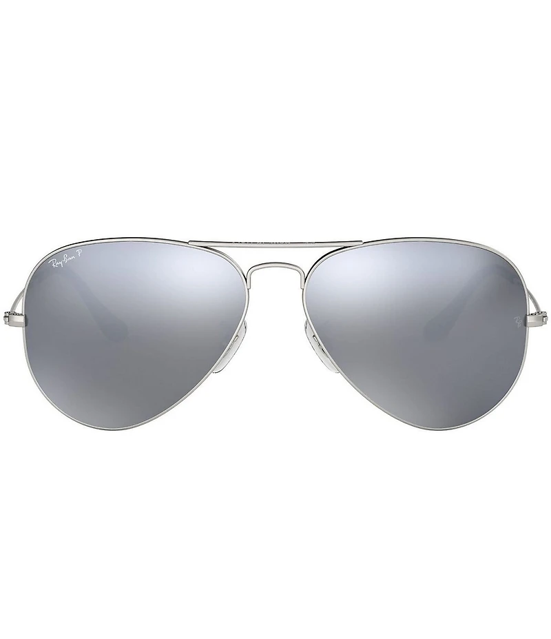 Ray-Ban Unisex 0RB3025 58mm Polarized Aviator Sunglasses